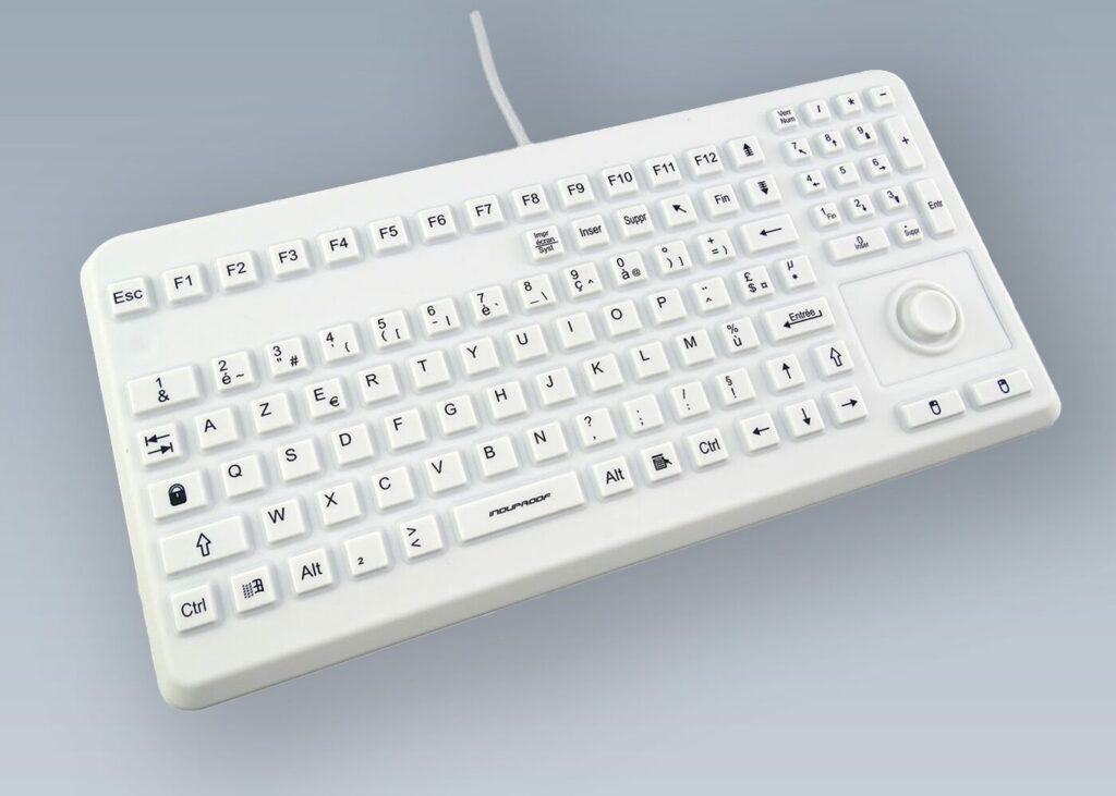 Clavier lavable silicone avec mouse button