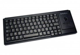 Clavier semi-industriel 82 touches en boitier de table avec trackball 16mm