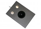 Trackball 38mm industrielle 2 boutons intégrable en panneau par l’avant