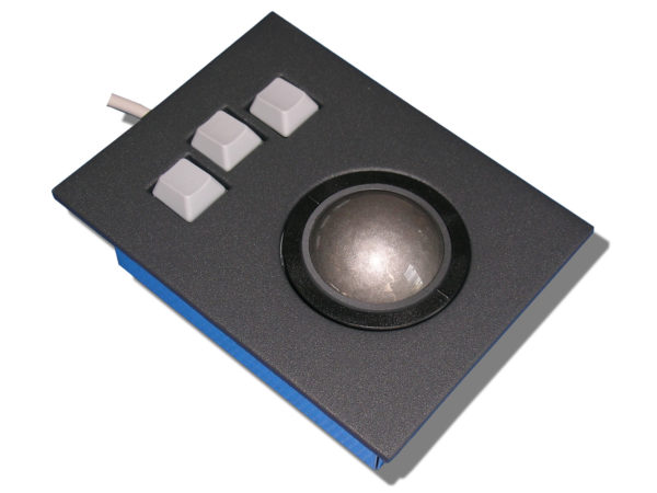 Trackball 50mm industrielle intégrable en panneau par l’avant