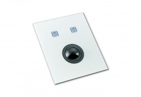 Trackball 38mm industrielle 2 boutons microswitchs intégrable par l'avant