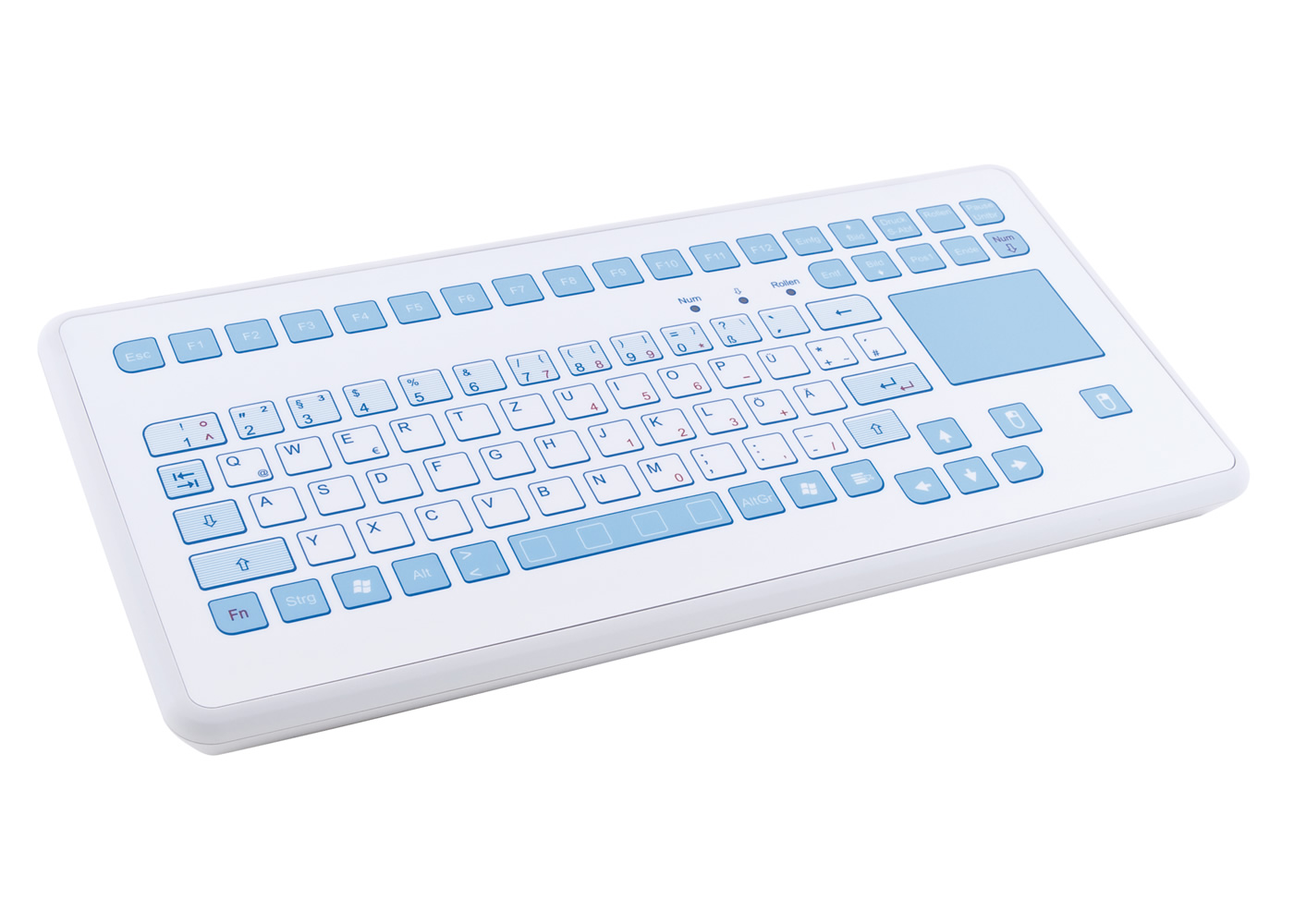 Clavier étanche 88 touches en boitier de table+ touchpad antimicrobien