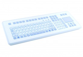 Clavier étanche 105 touches en boitier de table avec touchpad