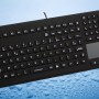 InduProof Advanced – Clavier noir en silicone avec souris touchpad