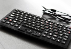Clavier durci 91 touches compact rétroéclairé avec souris mouse button