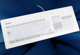 Clavier verre tactile capacitif 103 touches filaire intégrable en panneau