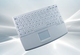 Clavier sans fil nettoyable 82 touches mécaniques avec membrane silicone et touchpad intégré