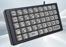 NX518 : clavier industriel compact 43 touches en boitier de table – Détail côté
