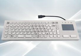 Clavier inox antivandale 86 touches avec touchpad - Sans silicone et LABS-free