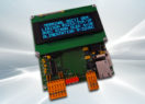 Terminal ASCII OEM RS232 / Ethernet avec afficheur OLED et gestion de 8 touches et 4 LEDs – Afficheur OLED bleu