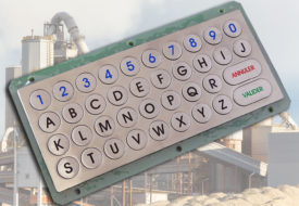 Clavier inox 38 touches intégrable par l'arrière