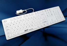 Clavier médical 105 touches étanche silicone à touches mécaniques