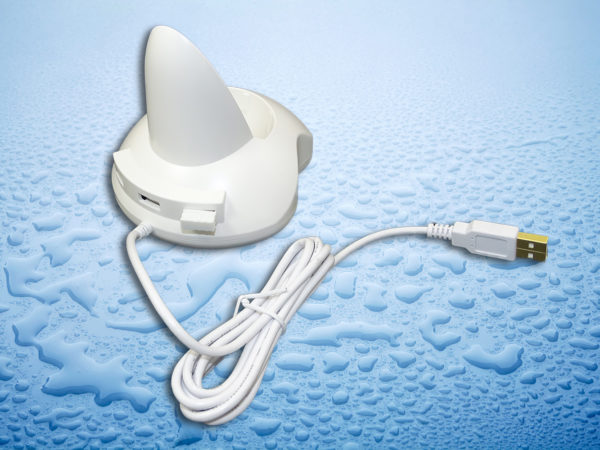 Souris médicale sans fil rechargeable STWM042WE - Détail socle avec HUB USB