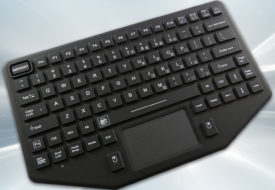 Clavier silicone durci compact, rétroéclairé avec souris tactile