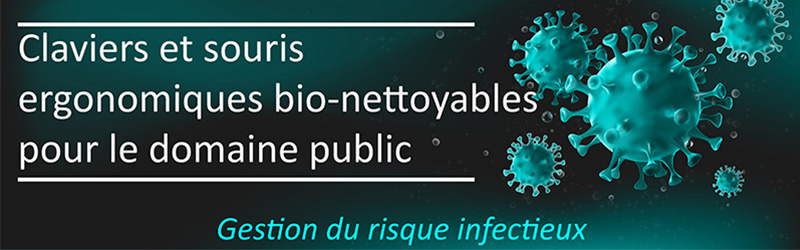 Claviers et souris ergonomiques étanches IP68