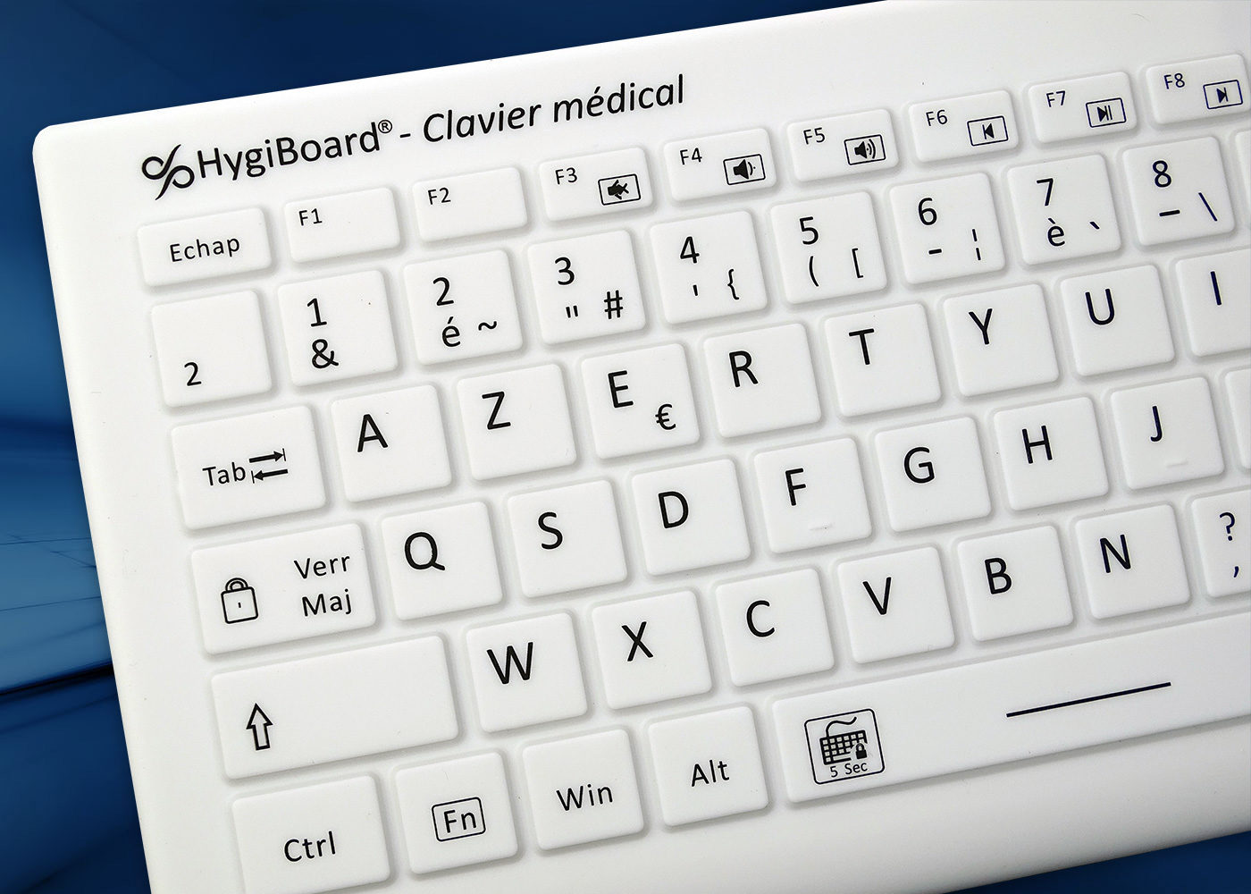 Clavier médical HygiBoard® Basic – Technologie silicone