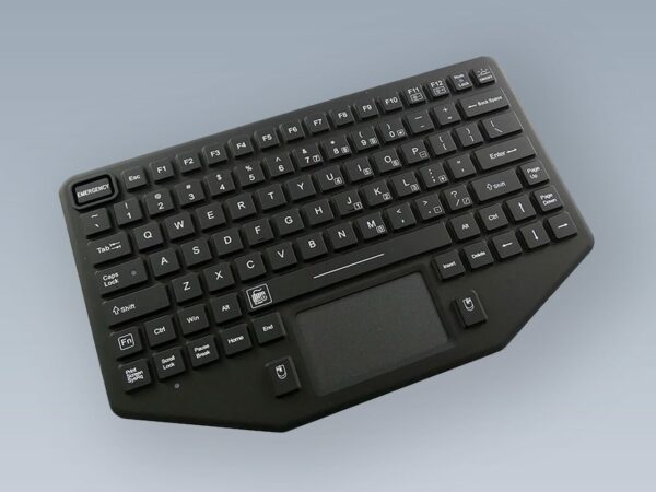 Clavier silicone durci compact rétroéclairé avec souris tactiles pour applications mobiles