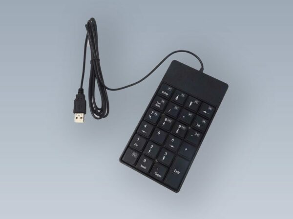 Clavier semi-industriel 24 touches programmable en boitier de table bas profil