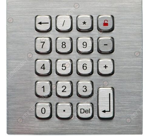Clavier numérique industriel inox 19 touches Antivandale